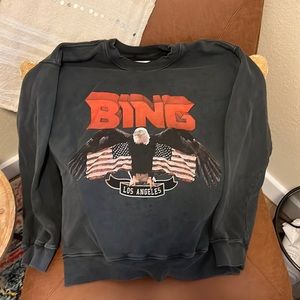 Anine Bing Vintage Bing Sweatshirt Sz Med.